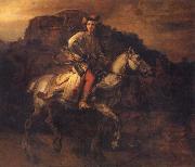 REMBRANDT Harmenszoon van Rijn The So called Polish Rider oil painting artist